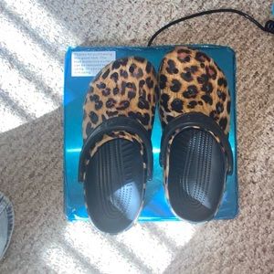 Cheetah Crocs
